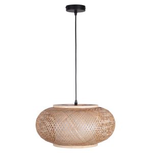 Sanico Goldlux lampa wisząca EMILIA 1xE27 naturalna beżowa w stylu boho IP20 - 331168