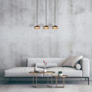 Sanico Goldlux lampa wisząca OFELIA 3xGX53 amber 4000K IP20 - 331298