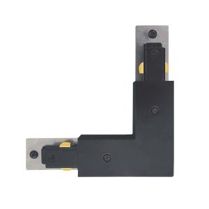 Sanico Goldlux Przyłącze zasilania kątowe L do szyny 1-fazowej czarne  IP20 - 331601