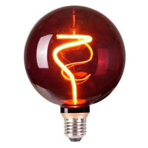 Sanico Goldlux żarówka LED E27 FILAMENT G125 4W DecoVintage Red Wine 1800K - 333711