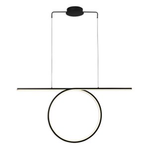 Sanico Goldlux lampa wisząca ODETTA LED 42W 4000K czarna IP20 - 334022