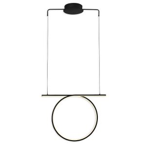 Sanico Goldlux lampa wisząca ODETTA LED 30W 4000K czarna IP20 - 334039