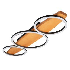 Sanico Goldlux lampa sufitowa MELISA 3 LED 28W czarna 4000K IP20 - 334251