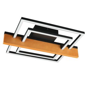 Sanico Goldlux lampa sufitowa LARYSA 2 LED 23W czarna 4000K IP20 - 334312