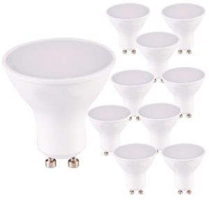 Sanico Goldlux Żarówka LED Platinum GU10 4,9W CIEPŁA 3000K 10 sztuk- 334893