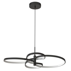 Sanico Goldlux lampa wisząca LED RIBBON 4 37W 4000K czarna IP20 - 335982