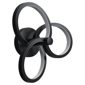 Sanico Goldlux lampa ścienno sufitowa LED RIBBON 12W czarny 4000K IP20 - 336002