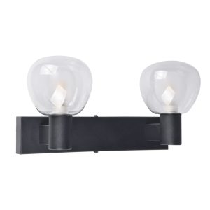 Sanico Goldlux kinkiet ścienny POLA 2 2xG9 czarny IP44 - 336026