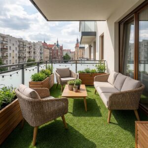 Sztuczna trawa Goldgarden SZKOCJA 4m szerokości trawa ozdobna na metry - 336453