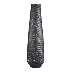 Sanico Goldlux lampa podłogowa ZANZIBAR 1xE27 czarna w stylu boho IP20 - 330147