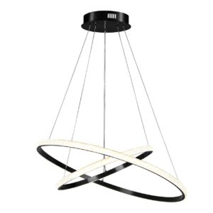 Lampa wisząca Sanico Goldlux LED DIANA 2 BLACK kryształ 44W 4000K IP20 - 336736