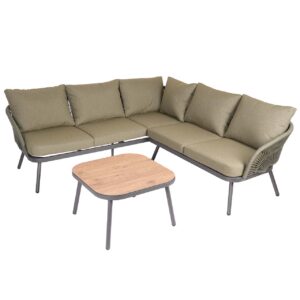 Zestaw mebli ogrodowych Sanico GoldGarden SUNSET narożnik + stolik - 337047