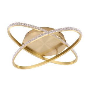 Lampa sufitowa Sanico Goldlux DIANA LED GOLD kryształ 34W 4000K IP20 - 337856