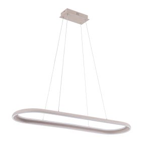 Lampa wisząca CASHMERE Sanico Goldlux LED 80W 100cm 4000K biała IP20 - 338037