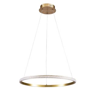 Lampa wisząca Sanico Goldlux LED DIANA 1 GOLD kryształ 44W 4000K IP20 - 338204