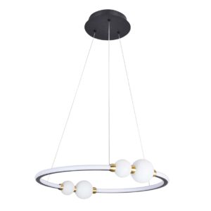 Lampa wisząca PERLA Sanico Goldlux LED 43W czarna IP20 - 338228