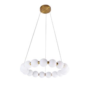 Lampa wisząca PERLA GOLD Sanico Goldlux LED 40W złota IP20 - 338242
