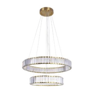 Lampa wisząca CRISTALIA 2 Sanico Goldlux LED 43W złota IP20 - 338266