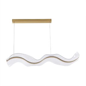 Lampa wisząca Goldlux ONDA LED 40W 4000K złoty - 338402