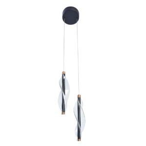 Lampa wisząca Goldlux VALENTINA 2 LED 7W czarny - 339621
