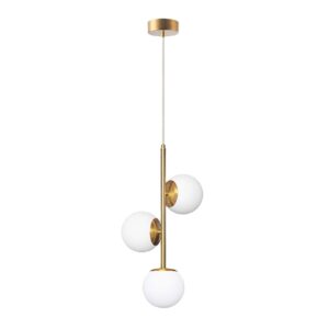 Lampa wisząca Goldlux BIANCA 3xE14 złoty-biały - 341679